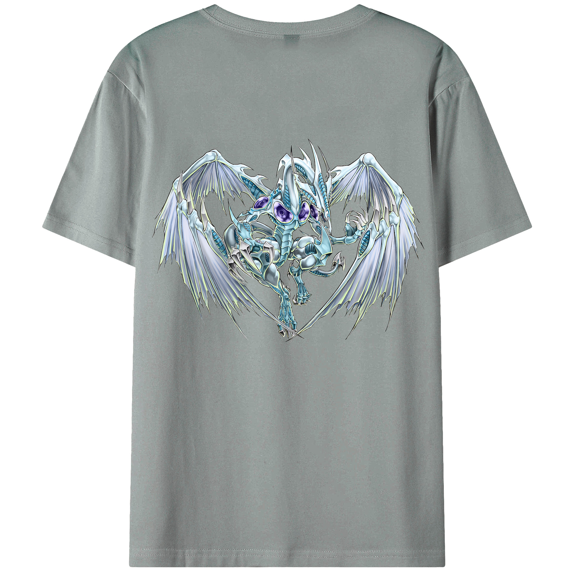 （画像用） 遊☆戯☆王 Yu-Gi-Oh! 綿100％ メンズ半袖Tシャツ（バックプリント） 通気性